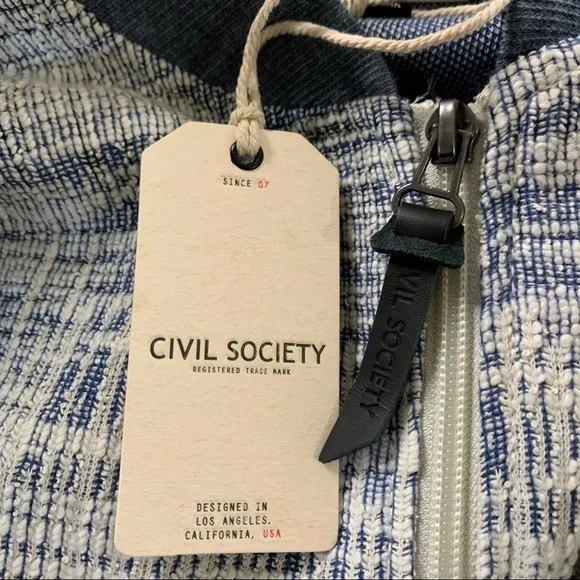 Civil Society Double Knit Jacquard Bomber Large